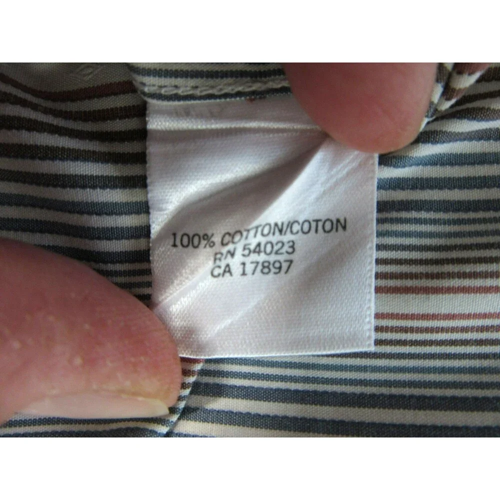 2-pack Banana Republic Shirt Mens Medium 15-15.5 Long Slv Blue Red Plaid Striped